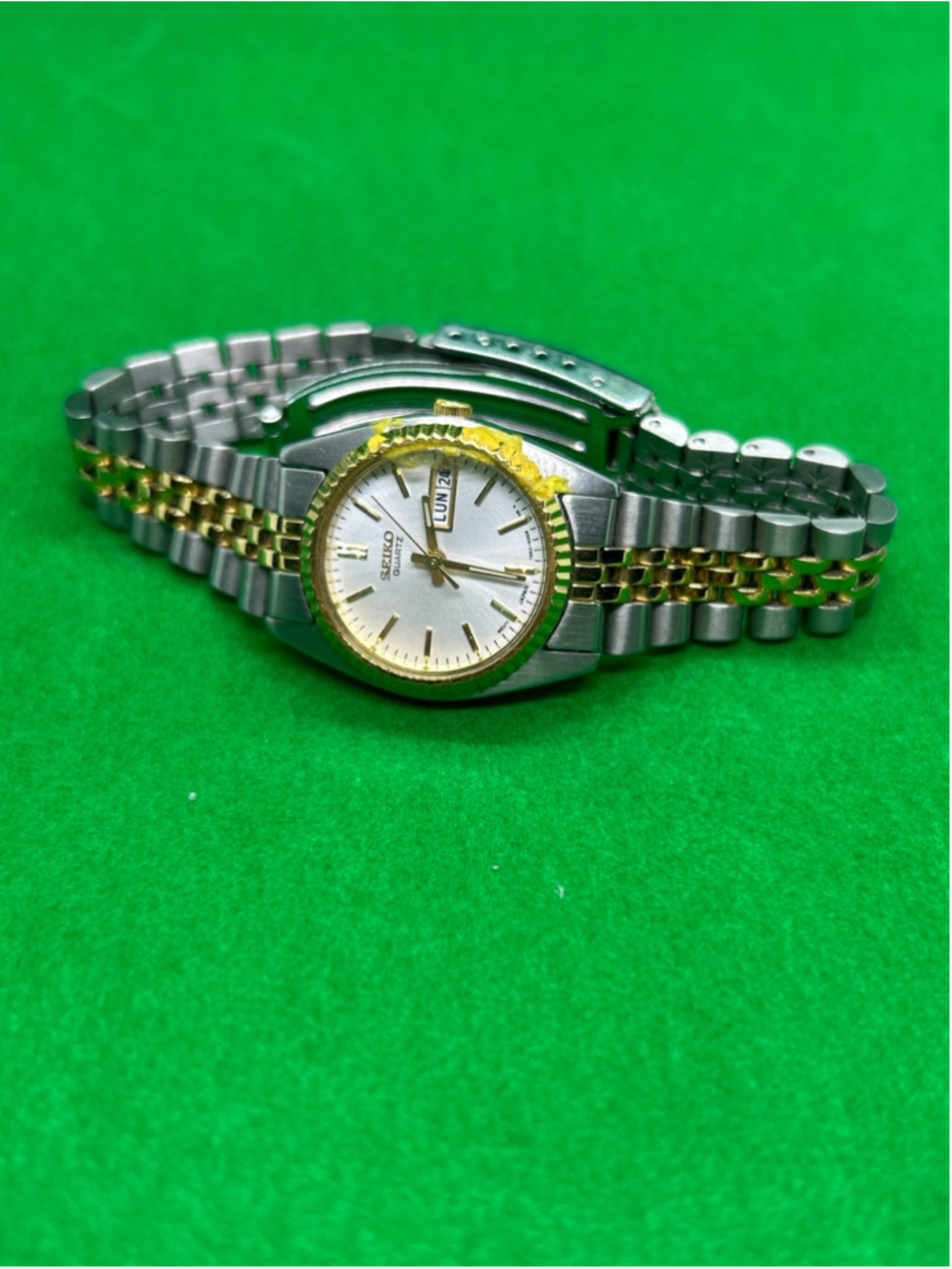 Women's Seiko Two-Tone Quartz Watch Silver and Gold